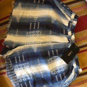 Tribal serape shorts